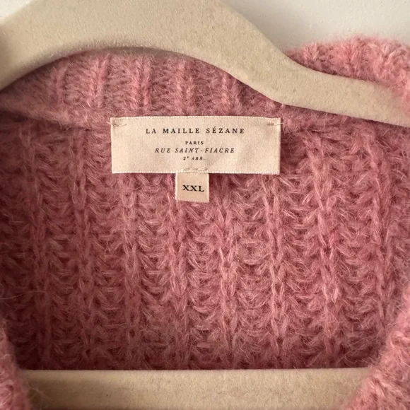 Sézane Emile Cardigan in "Mottled Pink.” - Picture 4 of 4